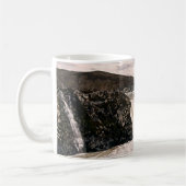 Sigalda Wasserfall-Tassenmalerei Kaffeetasse (Links)