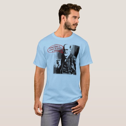 Sigar Zitat Sigmund Freud T-Shirt (Vorne ganz)