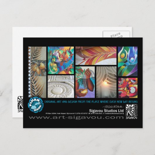 SIGAVOU STUDIOS POSTKARTE (Vorne/Hinten)