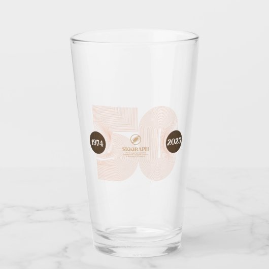 SIGGRAPH 2023 Bierglas Glas (Vorderseite)