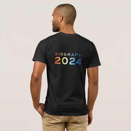 SIGGRAPH 2024 Tshirt (Schwarz voll)