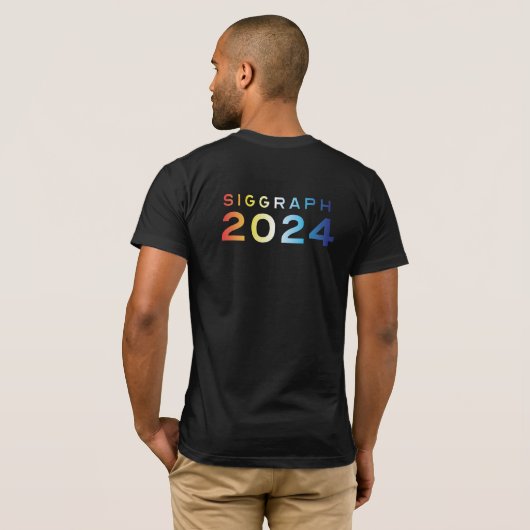 SIGGRAPH 2024 Tshirt (Schwarz voll)