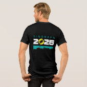 SIGGRAPH 2025 Herrenhemd Tri-Blend Shirt (Rückseite voll)