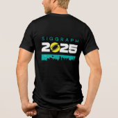 SIGGRAPH 2025 Herrenhemd Tri-Blend Shirt (Rückseite)