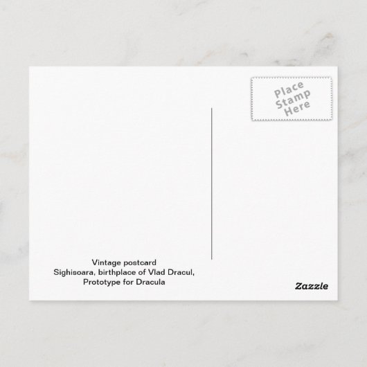 Sighisoara, Uhrturm Postkarte (Rückseite)