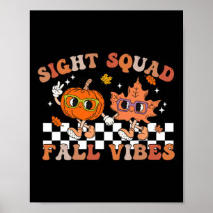 Sight Squad Herbstgefühle Kürbis Herbstblatt Herbs Poster