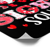 Sight Squad Optician Optometrist Dabbing Heart Val Poster (Ecke)