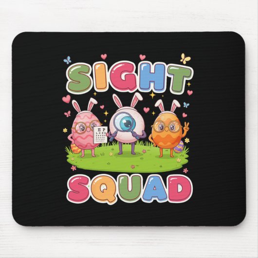Sight Squad Ostertag Augenoptiker Hoppy Optiker Mousepad (Vorne)