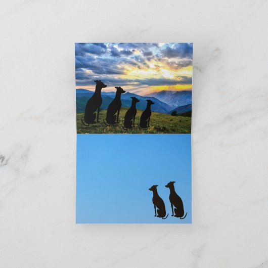 Sighthound Sunset Karte (Innenseite)