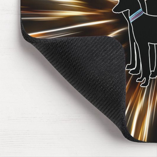 Sighthound Trio Silhouetten V1 Mousepad (Ecke)