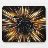 Sighthound Trio Silhouetten V1 Mousepad (Vorne)