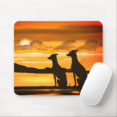 Sighthounds - Windhund Sunrise Mousepad (Mit Mouse)