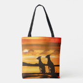 Sighthounds - Windhund Sunrise Tasche (Rückseite)