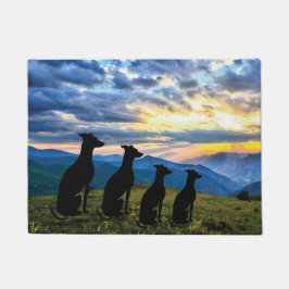 Sighthounds - Windhund Sunset Fußmatte