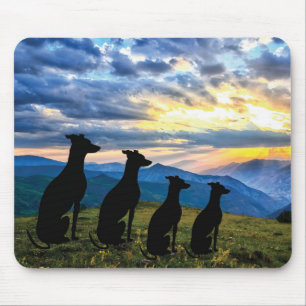 Sighthounds - Windhund Sunset Mousepad
