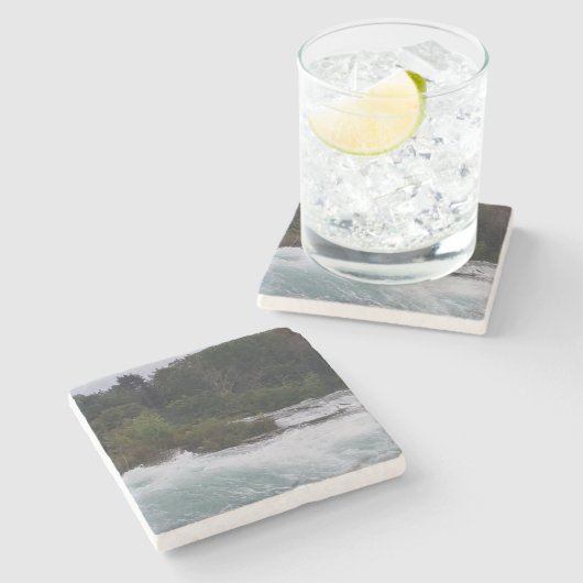 Sightseeing in Niagara Falls Steinuntersetzer (Seitenansicht)