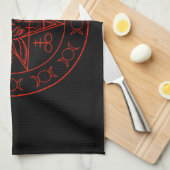 Sigil Baphomet dreifachen Mondes und sigil von Geschirrtuch (Viertel Falte)