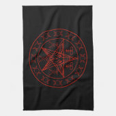 Sigil Baphomet dreifachen Mondes und sigil von Geschirrtuch (Vertikal)