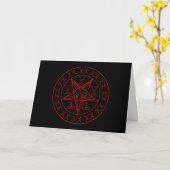 Sigil Baphomet dreifachen Mondes und sigil von Karte (Gelbe Blume)