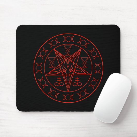 Sigil Baphomet dreifachen Mondes und sigil von Mousepad (Mit Mouse)