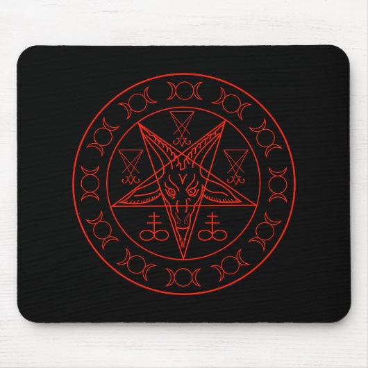 Sigil Baphomet dreifachen Mondes und sigil von Mousepad (Vorne)