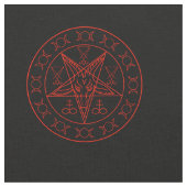 Sigil Baphomet dreifachen Mondes und sigil von Stoff (Nahaufnahme)