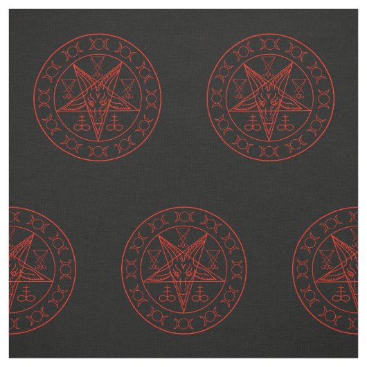 Sigil Baphomet dreifachen Mondes und sigil von Stoff (Muster)