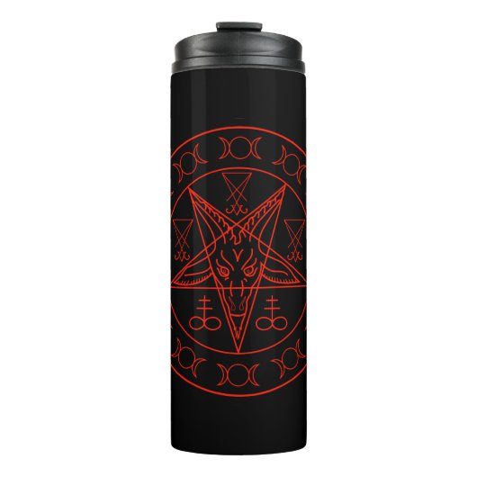 Sigil Baphomet dreifachen Mondes und sigil von Thermosbecher (Vorderseite)