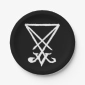 Sigil Lucifer PapierTellers Pappteller (Vorderseite)