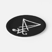 Sigil Lucifer PapierTellers Pappteller (Schrägansicht)