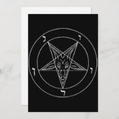 Sigil of Baphomet Feiertagskarte (Vorne/Hinten)