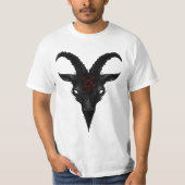 Sigil of Baphomet Goat of Mendes Satan Dark Goth P T-Shirt (Vorderseite)