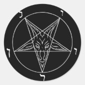 Sigil of Baphomet Runder Aufkleber (Vorderseite)