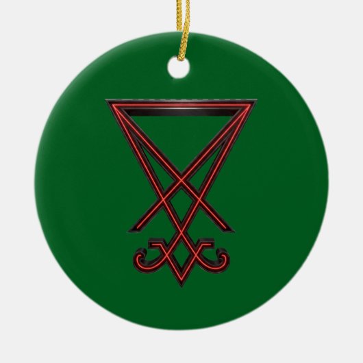 Sigil of Lucifer Keramik Ornament (Vorne)