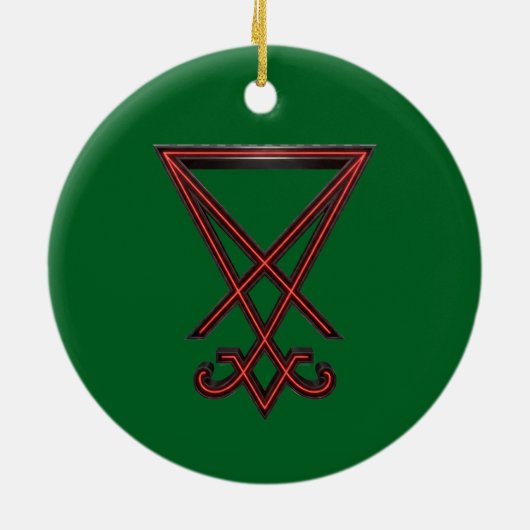 Sigil of Lucifer Keramik Ornament (Hinten)