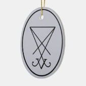 Sigil of Lucifer Occult Keramik Ornament (Links)