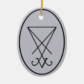 Sigil of Lucifer Occult Keramik Ornament (Vorne)