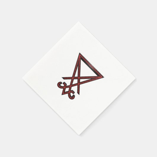 Sigil of Lucifer Serviette (Ecke)