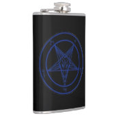 Sigil von Baphomet (BLAU) Flachmann (Rechts)