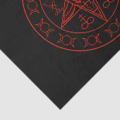 Sigil von Baphomet Dreiermond und Sigil von Luzife Seidenpapier (Ausschnitt)