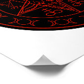 Sigil von Baphomet dreifach mond und sigil lucifer Poster (Ecke)