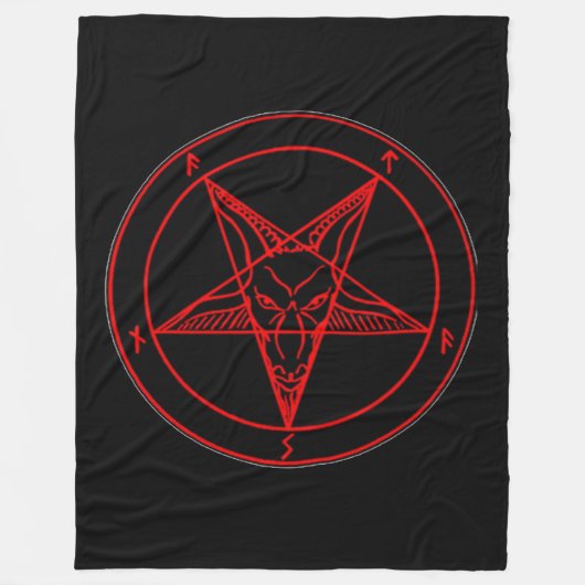 SIGIL von BAPHOMET Fleecedecke (Vorderseite)