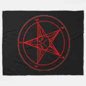 SIGIL von BAPHOMET Fleecedecke (Vorderseite (Horizontal))