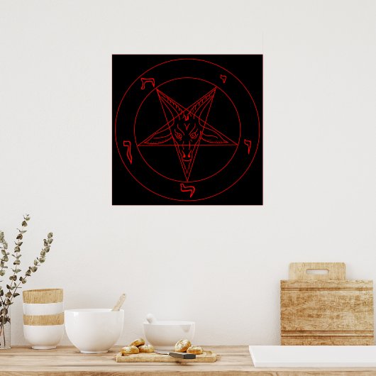 Sigil von Baphomet Poster (Küche)