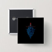 Sigil von Baphomet-Ziege von Mendes Satan Dark Got Button (Vorne & Hinten)