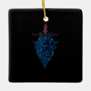 Sigil von Baphomet-Ziege von Mendes Satan Dark Got Keramikornament