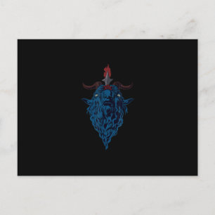 Sigil von Baphomet-Ziege von Mendes Satan Dark Got Postkarte