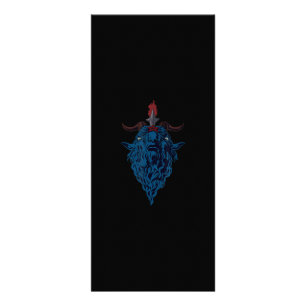 Sigil von Baphomet-Ziege von Mendes Satan Dark Got Werbekarte