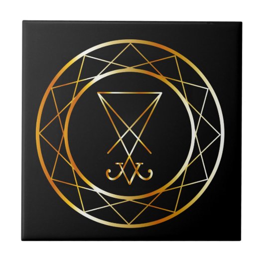 Sigil von Lucifer Fliese (Vorderseite)