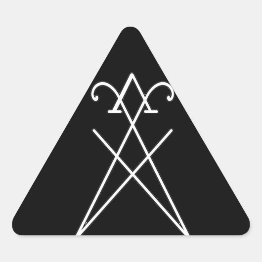 Sigil von Lucifer Morningstar, dreieckiger Sticker (Vorderseite)